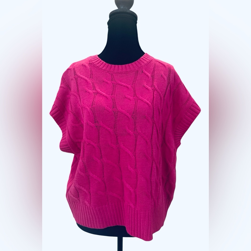 Double Zero Pink Cable Knit Sweater